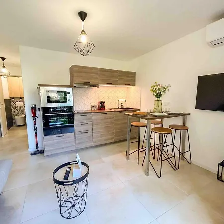 Apartment T2 Climatise Avec Acces Plage Et Parking - Wifi